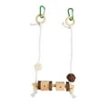 thumbnail image 2 of Bird Hanging Swing, Easy To Install Interesting Provide Fun Playtime Natural Relieve Bird Boredom Bird Swing Perch  For Chewing, 2 of 8