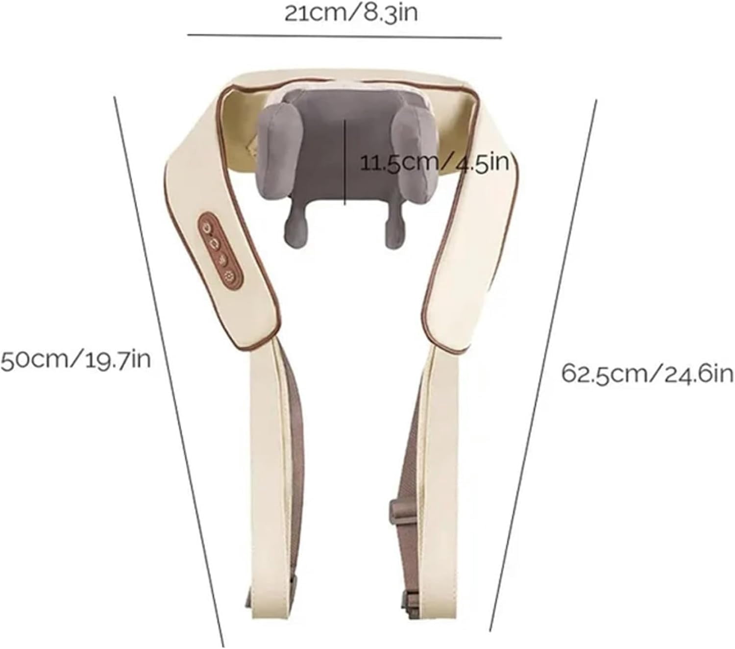 JEBTBFZE Shoulder Massager, Shoulder and Neck Massage Three Modes of Adjustment, Easy to Carry, A Good Choice for Gift (Gray)