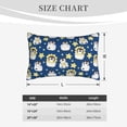 thumbnail image 3 of Plush Throw Pillow Covers, Star penguin Pillow Cases with Invisible Zipper, Breathable Microfiber Pillow Cases Standard Size for Sleeping Bedroom Sofa Living Room, 3 of 5