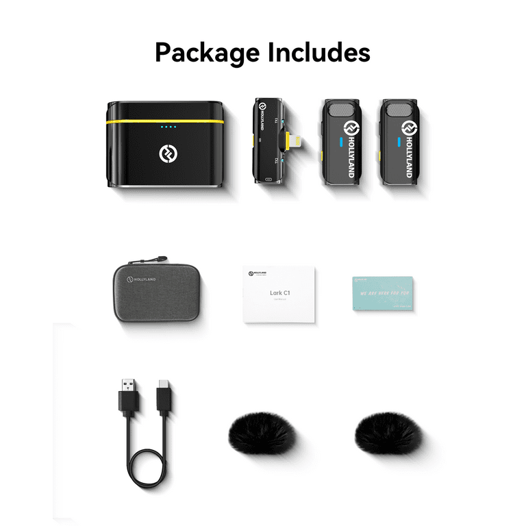 Hollyland LARK C1 DUO 2-Person Wireless Microphone System
