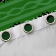 thumbnail image 4 of jejeloiu Waves Vintage Lines Black Out Curtains,Geometric Stripe Pattern Curtains Pack of 2 (42x63 Each),Black Green Bedroom Curtains For Teens,Breathable Home Decor, 4 of 6
