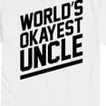 thumbnail image 3 of Instant Message - World's Okayest Uncle - Men's Short Sleeve Graphic T-Shirt, 3 of 6