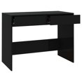 thumbnail image 5 of vidaXL Desk Black 101x50x76.5 cm Engineered Wood, 5 of 5