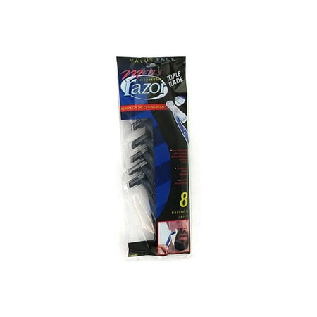 Men's triple blade disposable razors (Available in a pack of 25)