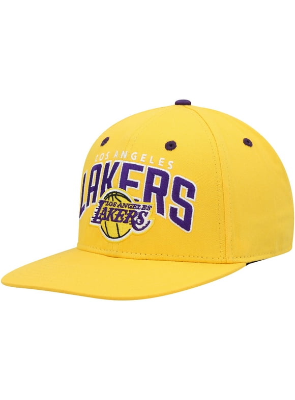 Men's Gold Los Angeles Lakers Kickboard Snapback Hat