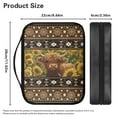 thumbnail image 5 of FKELYI American Tribal Sunflower Highland Cow Print PU Letaher Bible Cover for Women Men Church Bible Bag Carrying Book Case with Handle & Zipper Pocket Book Organizer Holder for Prayer, 5 of 6