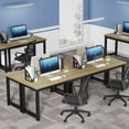 thumbnail image 6 of 55" Large Computer Desk, Modern Simple Style Study Writing Desk, Study Table Laptop Table for Home Office, 6 of 9