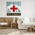 thumbnail image 2 of Stupell Industries Ski Patrol Rustic Cabin Sign Snowy Forest Mountain, 36 x 36, Design by Elizabeth Tyndall, 2 of 6