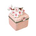 thumbnail image 2 of Joyero de esmalte artístico, joyero decorativo para el hogar, pequeño, para colgantes, aretes, decoración del hogar. Rosa, 2 of 8