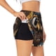 thumbnail image 1 of Balery Quirky Owl With Glasses Pantalones cortos deportivos para mujer con forro y dos bolsillos, elásticos, para entrenamiento, gimnasio, yoga-Medium, 1 of 7