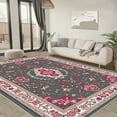 thumbnail image 6 of 6'x9' bedroom carpet carpet slip grip christmas area rug farmhouse area rug high pile area rug, 6 of 10