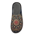 thumbnail image 3 of IAUYY Memory Foam House Slippers Suitable for Both Men and Women. Comfortable, Anti-Slip Plush Flat-Bottomed Slippers The Best Holiday Gift Deep Blue Presents Exquisite, 3 of 9