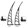thumbnail image 6 of 80"x40" Window Door Awning Canopy, Polycarbonate Cover Entry Door Outdoor Window Awning Exterior, UPF 50+, Front Door Overhang Awning for Sun Shutter Silver & Black, 6 of 15