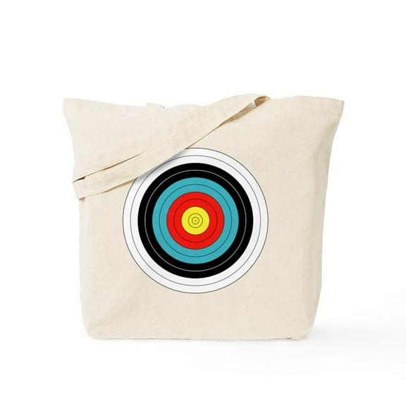 CafePress - Archery Bullseye Tote Bag - Unisex Canvas Tote Bag, Beige, 1-Piece