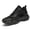 Black, variant on Win s Way Men's Elevated Heel Casual Sneakers, Orthotic Footbed Hidden Height Increase Shoes