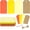Orange, variant on Gift Tags with String 120PCS, 4 Colors Kraft Paper Gift Tag, 2X4 in