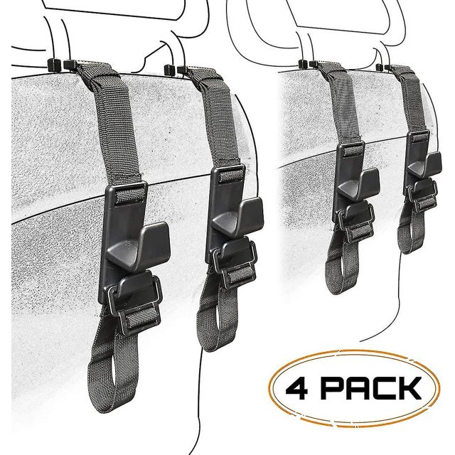 Lot de 4 Crochets d'Appui-tête pour Voiture Intérieur Universel Véhicule Auto