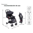 thumbnail image 5 of Carriola D Bebé D Bebé Lu Baby Reversible Camita Negro, 5 of 5