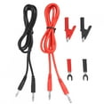 thumbnail image 4 of 6 en 1 Banana a Banana Plug 6mm Placa de inserción Pinza de cocodrilo Juego de cables de prueba Accesorios P1041B, 4 of 9