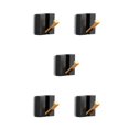 thumbnail image 1 of Monstrate Ganchos Sin perforación Perchero montado en la pared Paraguas Soporte para colgar antideslizante Sala de estar Pasillo Negro Oro 1 oro negro 1 gancho 5Conjunto, 1 of 6