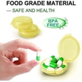 thumbnail image 5 of Small Pill Box (3 Pack), Daily Mini Pill Organizer Portable for Purse Pocket,Travel Pill Case Medicine Storage Container Earplug Case (Yellow）, 5 of 14