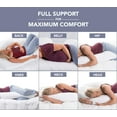 thumbnail image 3 of ComfySure Full Body Pregnancy Pillow - 58" J Shaped Maternity Pillow for Pregnant Women - Hypoallergenic, Comfortable, Plush and Therapeutic, 3 of 8
