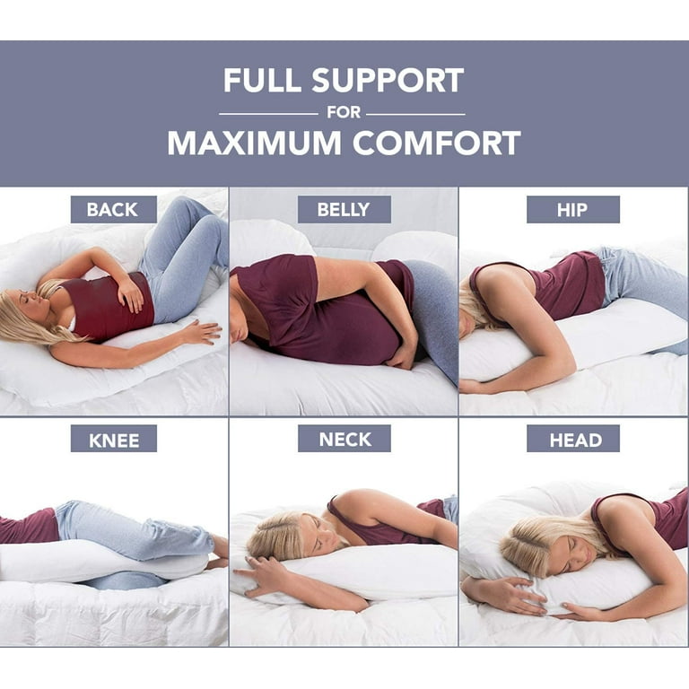 U-Shaped Pregnancy Support Pillow - Ultra Soft Fleece – My Gemma Joy