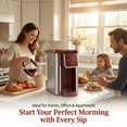 thumbnail image 5 of Jesslyn 3 in 1 Single Serve Coffee Maker: Coffee Machine Compatible with K Cup Capsules & Grounds, Instant Coffee Pot, Tea Maker Brewer - Removable 50 Oz Water Reservoir, 120V 1150W, Black, 5 of 6