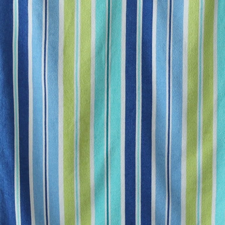 Mainstays Velour Towel, 28x60 Beach Midistripe, Blue