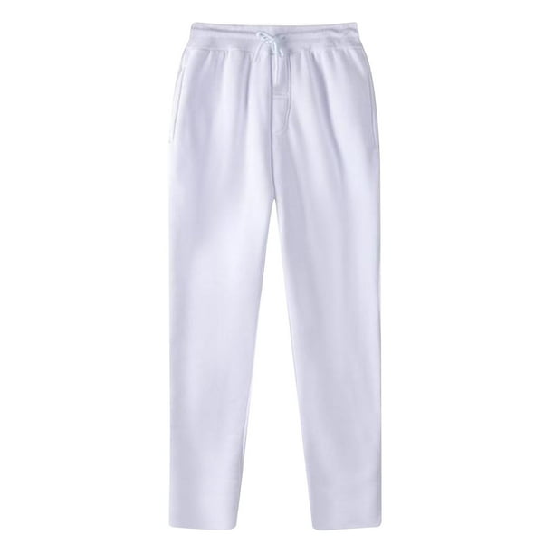 Ceisia Men's Slim Straight-Leg Sweatpants | Elastic Waist Drawstring Casual Pants (Multiple Solid Colors) Gifts