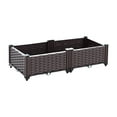 thumbnail image 1 of Recipiente de plantas de cama de jardín , caja de plantador de plantación de plantación fácil de usar fácil de usar para el patio del patio 80cmx40cmx22cm, 1 of 8