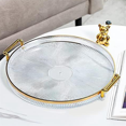 thumbnail image 2 of Luxury Serving Tray,With Handles Cosmetic Perfume Makeup Display Multifunction Decorative Decorative Tray,Jewelry Tray D, 2 of 5