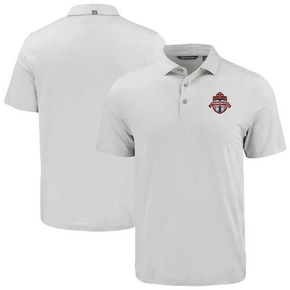 Men's-Cutter & Buck  Gray Toronto FC Coastline Epic Comfort Eco Recycled Polo