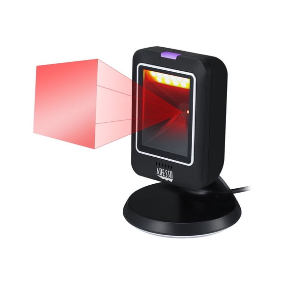 Adesso NuScan 2800U Scanner de Codes-Barres USB de Bureau 2D Multicolore
