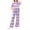 #A06-Light Purple, variant on Abcomgle Girls Summer Outfits 4-16 Striped Short Sleeve Tshirts and Wide Leg Pants Set Cute Trendy Girls Lounge Set,11-12 Years