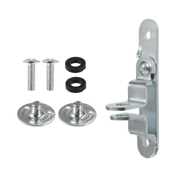 Unique Bargains Universal Car Cargo Trailer Door Latch Hasp Keeper Durable Metal Silver Tone 1 Set