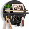 thumbnail image 1 of Portallaves Decorativo de Pared con Estante y Ganchos dreampossible, 1 of 7