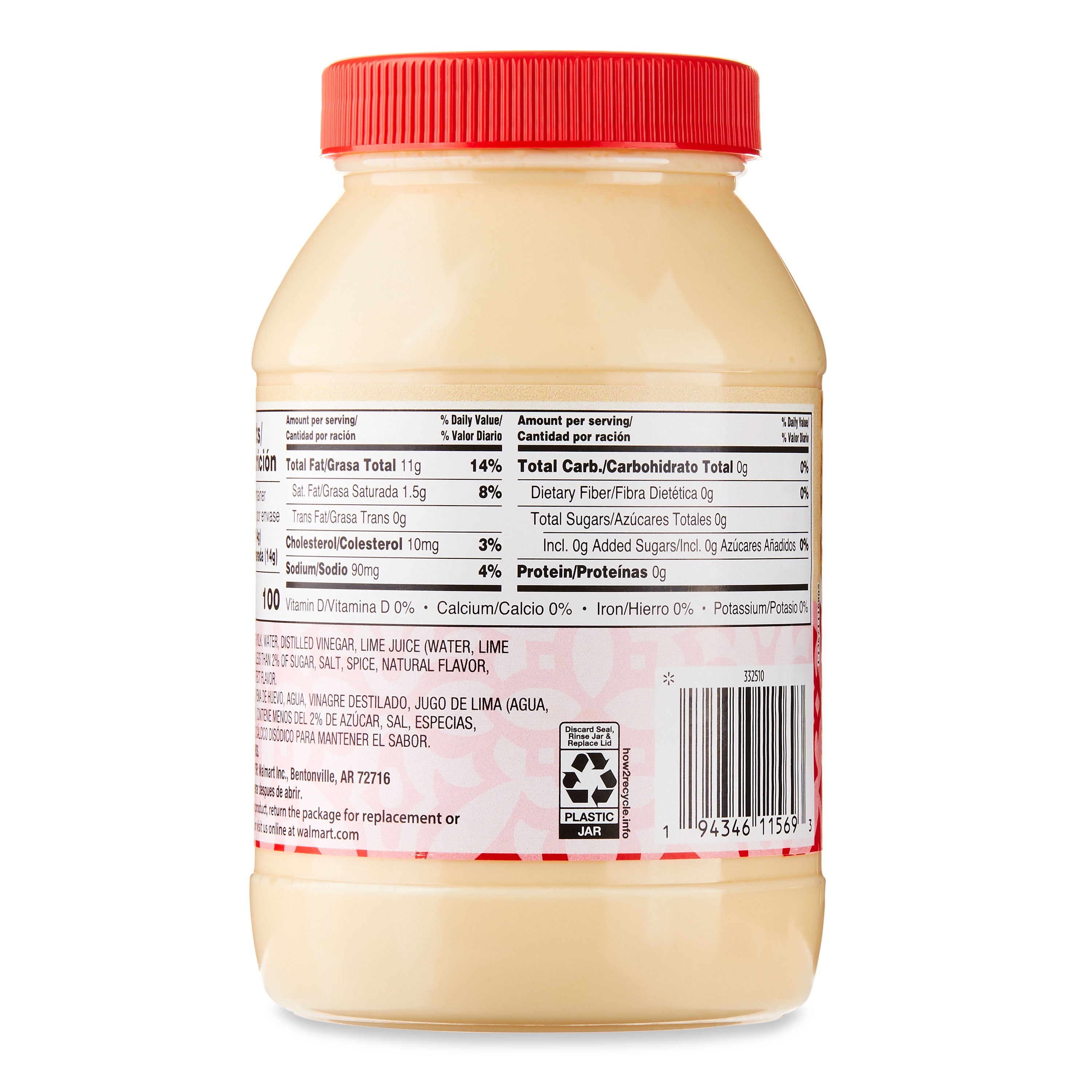 Great Value Mayonesa Con Jugo De Lima-Mayonnaise with Lime, 30 fl oz