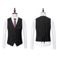 thumbnail image 4 of KDFJPTH House Slipper Menâs Suit Slim 3 Piece Suit Business Wedding Party Jacket Vest & Pants, 4 of 4