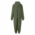 thumbnail image 7 of DIOAZUD Women's Fuzzy Fleece Onesie Pajamas with Pockets Hooded Zip up Sleepwear Jumpsuit with Pockets Cozy Lounge Wear, 7 of 7
