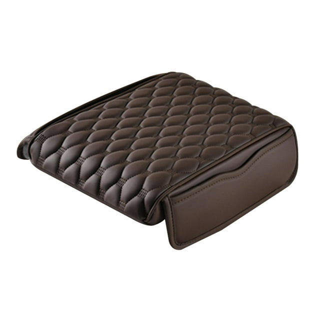 Cojín para reposabrazos de coche, accesorios interiores, cubierta Universal para reposabrazos, reposabrazos para coche Café