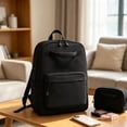thumbnail image 1 of ZZkhGO Fashion Trendy Backpack, Stylish Large Capacity Daypack Casual Versatile Texture Shoulder Bag, Lightweight Travel Backpack for Students Class Daily Commute, Black, 1 of 7
