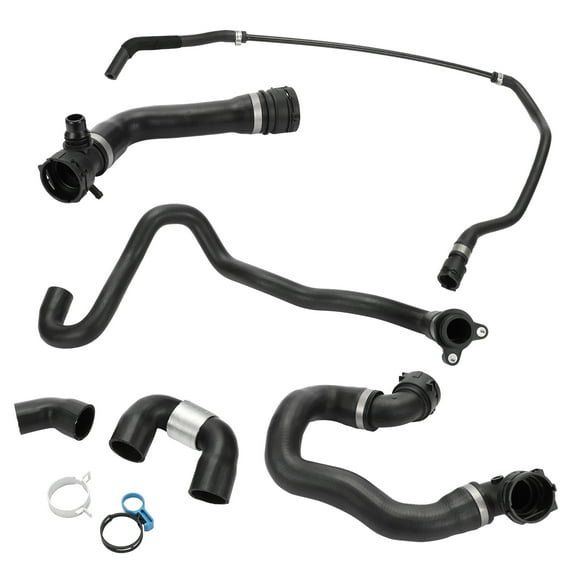 Radiator Hose No.11537585023 - Car Radiator Coolant Water Hose Pipe Kit - for BMW 335i 2007-2010 - 1 Set