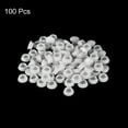 thumbnail image 3 of Uxcell 100Pack 12mm(15/32") Dia Plastic Screw Hole Plugs Thread Type Covers, White, 3 of 6