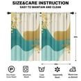 thumbnail image 2 of Blackout Kids Curtains,Teal Gold Marble Childrens Insulated Curtains Set Of 2,Bedroom Essentials,Toddler Room Decor 52x84in(132x213cm), 2 of 4