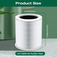 thumbnail image 2 of H13 True HEPA Air Purifier Filter Replacement Compatible with AIRFIRE AP401 and AP402, Activated Carbon Filters for Pet Dander Smoke Dust, 1 Pack, 2 of 6