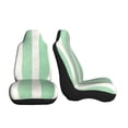 thumbnail image 4 of Car Seat Covers Are Protected From Dust And Spillage And Elastic Straps Are Easy To Install For Easy Car Suv Truck Delivery Lightgreen Stripe_4 1, 4 of 8