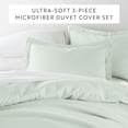 thumbnail image 4 of Ultra Soft & Breathable - Duvet Cover Set - King/Cal-King Mint Bedding by Comfort Canopy, 4 of 23