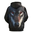 thumbnail image 3 of Tigers Wolves Zebras Animals Men's Women Vintage 3D Hooded Sweatshirt - All-Season Loose Fit Streetwear, 3 of 6