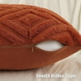 thumbnail image 4 of decorUhome Set of 2 Decorative Throw Pillow Covers 18X18, Soft Pillow Covers for Couch, Rust, 4 of 9